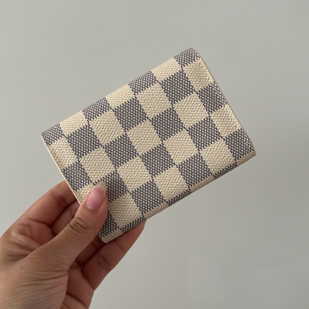 {Louis Vuitton} BNWT Damier Azur Rose Ballerine Rosalie Wallet - Picture 2 of 6